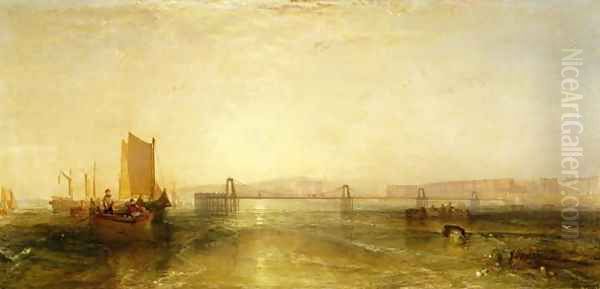 Brighton from the Sea, c.1829 Oil Painting by Joseph Mallord William Turner