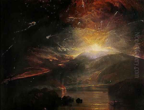 The Eruption of the Soufriere Mountains in the Island of St. Vincent, 30th April 1812 Oil Painting by Joseph Mallord William Turner