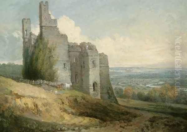 View of Harewood Castle from the SouthEast Oil Painting by Joseph Mallord William Turner