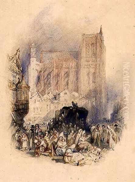 Abbeville Oil Painting by Joseph Mallord William Turner