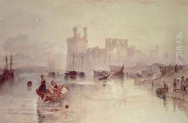 Caernarvon Castle 2 Oil Painting by Joseph Mallord William Turner