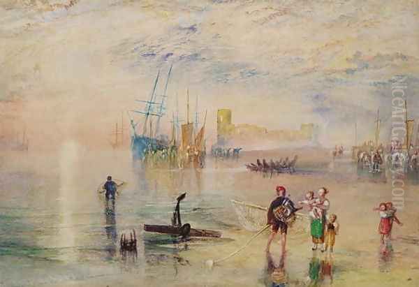 Flint Castle, c.1834 Oil Painting by Joseph Mallord William Turner