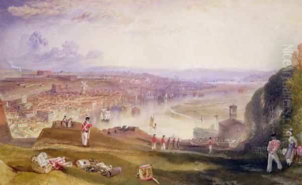 Chatham, Towards Fort Pitt Oil Painting by Joseph Mallord William Turner