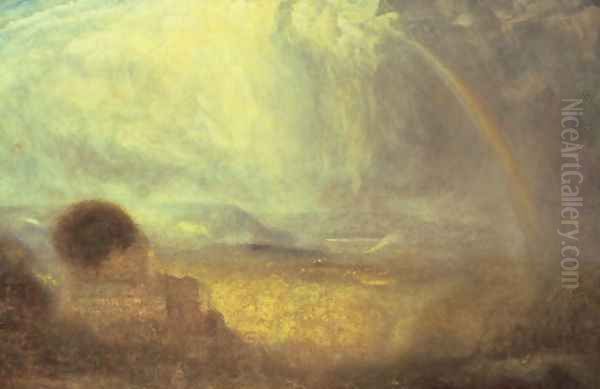 Landscape with a rainbow Oil Painting by Joseph Mallord William Turner