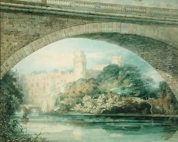 Warwick Castle and Bridge Oil Painting by Joseph Mallord William Turner