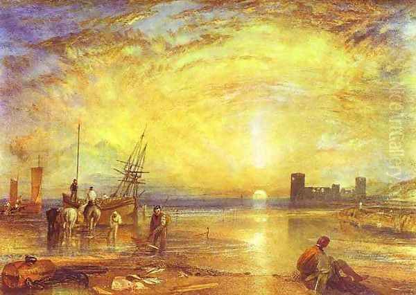 Flint Castle Oil Painting by Joseph Mallord William Turner