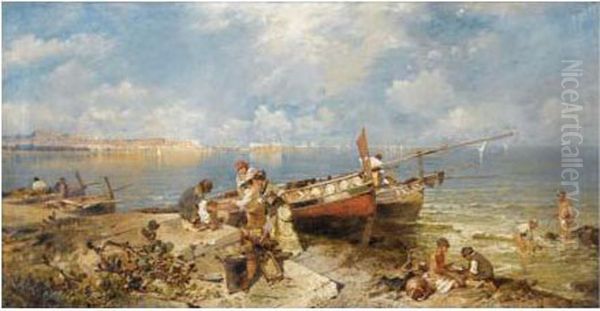 Baie De Naples by Franz Richard Unterberger