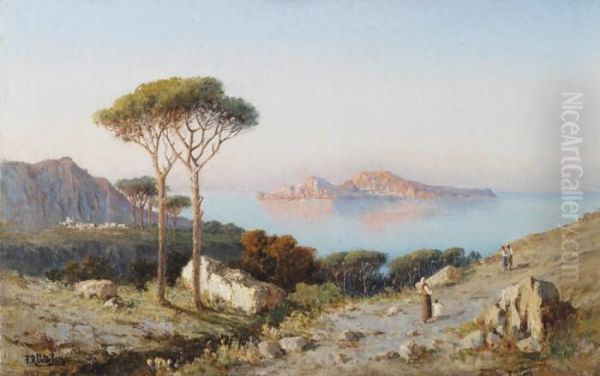 Paysage Mediteraneen Oil Painting by Franz Richard Unterberger