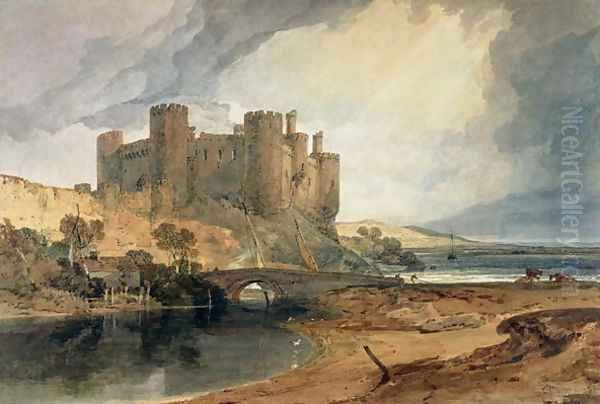 Conway Castle 4 Oil Painting by Joseph Mallord William Turner