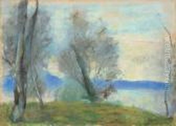 Am Gardasee Oil Painting by Lesser Ury