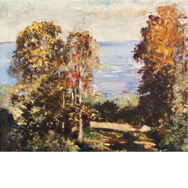 Schweriner See Oil Painting by Lesser Ury