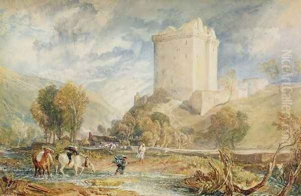 Borthwick Castle, 1818 Oil Painting by Joseph Mallord William Turner