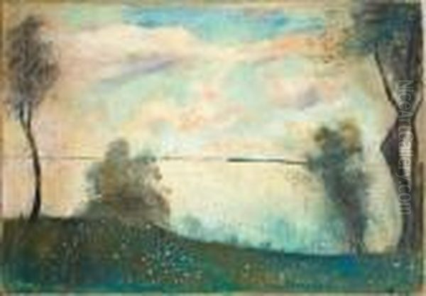 Seenlandschaft Oil Painting by Lesser Ury