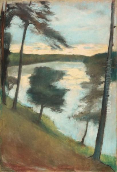 Markischer See Oil Painting by Lesser Ury