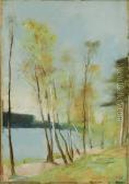 Markischer See Im Herbst Oil Painting by Lesser Ury