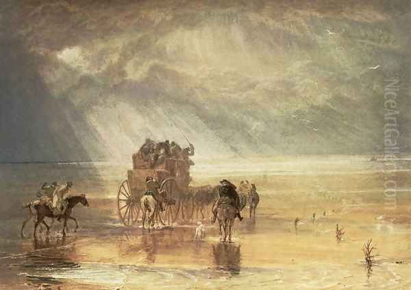 Lancaster Sands 2 Oil Painting by Joseph Mallord William Turner