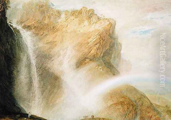 Upper Falls of the Reichenbach Oil Painting by Joseph Mallord William Turner