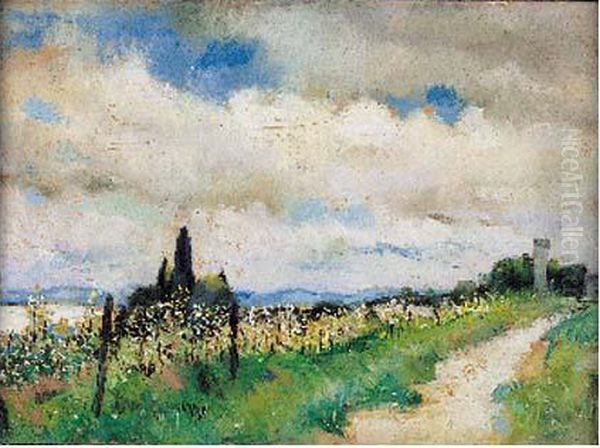 Chemin Des Coteaux Au Printemps Oil Painting by Lesser Ury