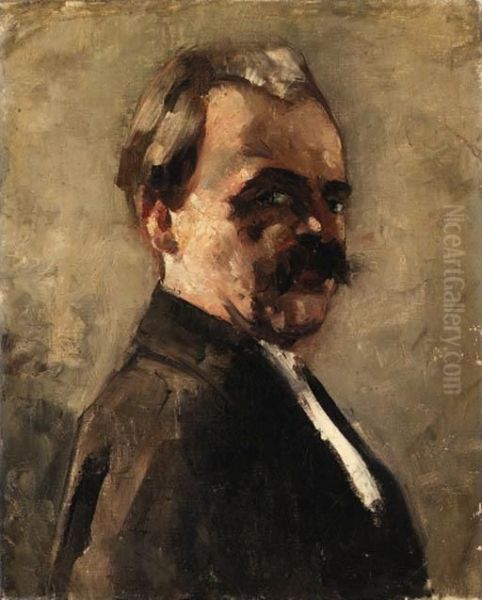 Self-portrait Oil Painting by Lesser Ury