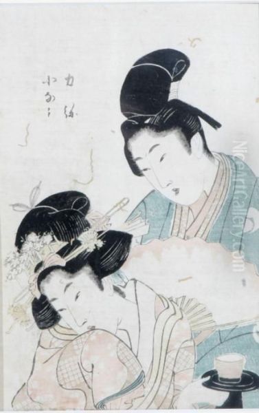 Untitled Oil Painting by Kitagawa Utamaro