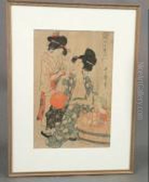 The Seller Las Tmodified This Listing 
Tue Oil Painting by Kitagawa Utamaro