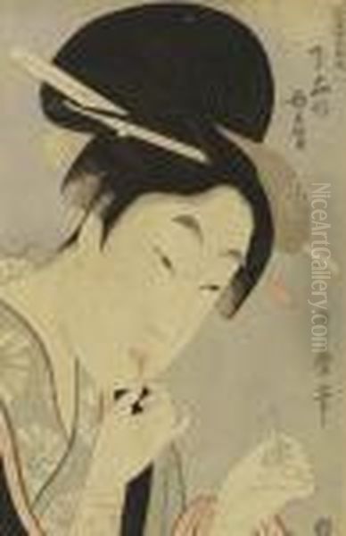 Naherin. Oil Painting by Kitagawa Utamaro