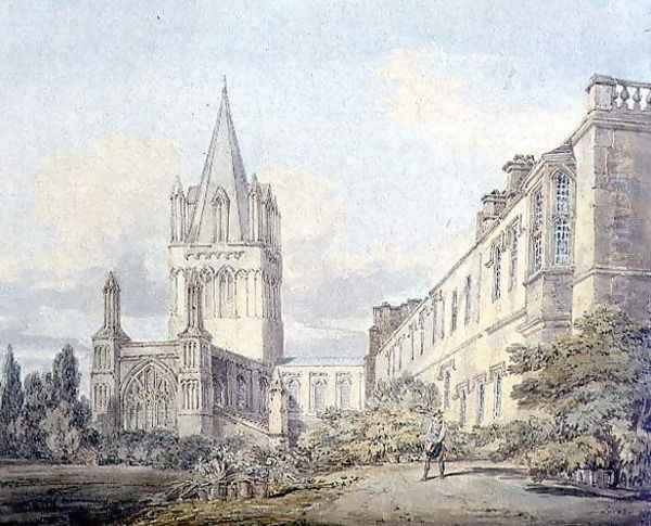 Christ Church Cathedral and Deanery, Oxford Oil Painting by Joseph Mallord William Turner