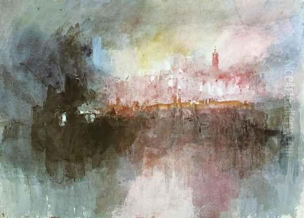 The Burning of the Houses of Parliament Oil Painting by Joseph Mallord William Turner