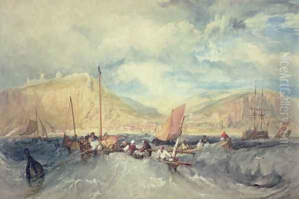 Hastings from the Sea Oil Painting by Joseph Mallord William Turner