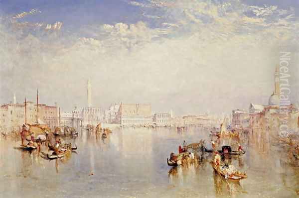 View of Venice: The Ducal Palace, Dogana and Part of San Giorgio, 1841 Oil Painting by Joseph Mallord William Turner