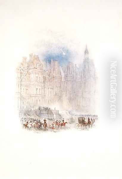 Fontainebleau The Departure of Napoleon, 1833 Oil Painting by Joseph Mallord William Turner