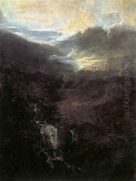 Morning amongst the Coniston Fells 1798 Oil Painting by Joseph Mallord William Turner