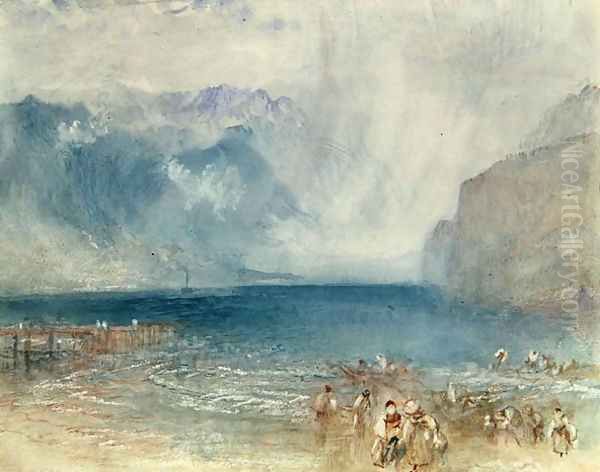 The First Steamer on the Lake of Lucerne in 1841 Oil Painting by Joseph Mallord William Turner