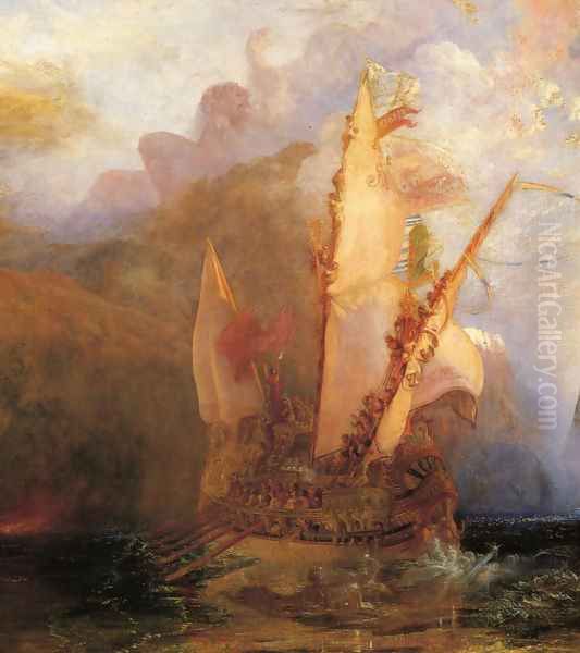 Odysseus Deriding Polyphemus [detail: 1] Oil Painting by Joseph Mallord William Turner