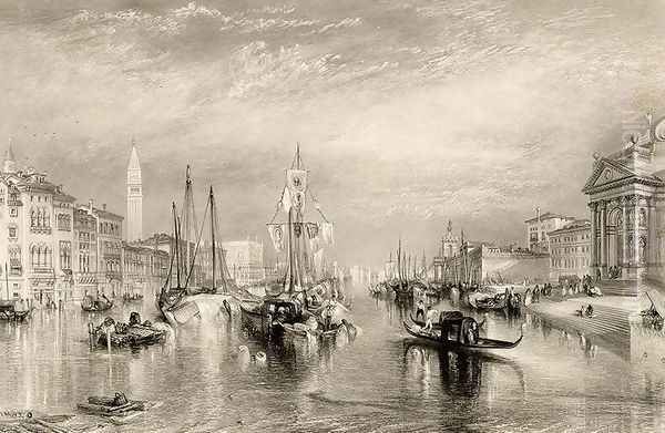 The Grand Canal, Venice, engraved by William Miller 1796-1882 1838-52 Oil Painting by Joseph Mallord William Turner