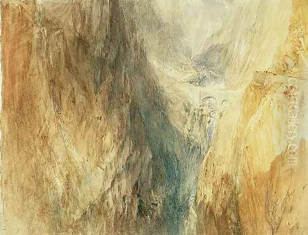 The Devils Bridge, St. Gotthard, c.1841 Oil Painting by Joseph Mallord William Turner