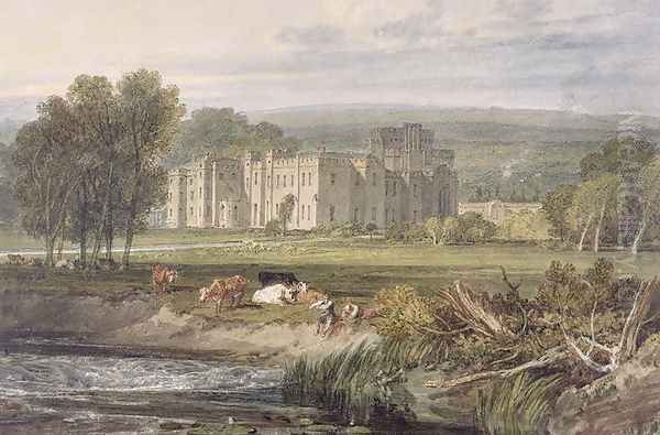 View of Hampton Court, Herefordshire, from the south-east, c.1806 Oil Painting by Joseph Mallord William Turner