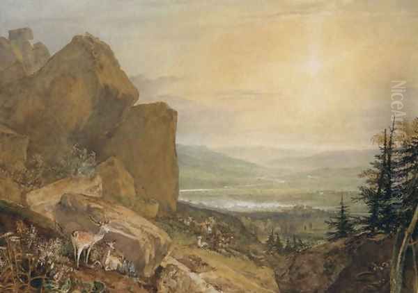 Valley of the Wharfe with Otley in the Distance Oil Painting by Joseph Mallord William Turner