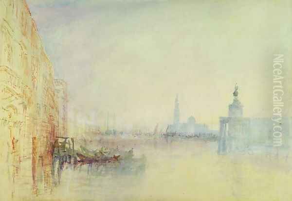 Venice, The Mouth of the Grand Canal, c.1840 Oil Painting by Joseph Mallord William Turner