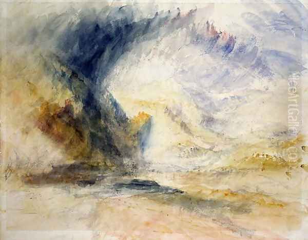 Mount St Gothar Oil Painting by Joseph Mallord William Turner