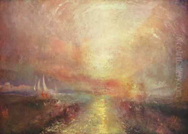 Yacht Approaching the Coast Oil Painting by Joseph Mallord William Turner