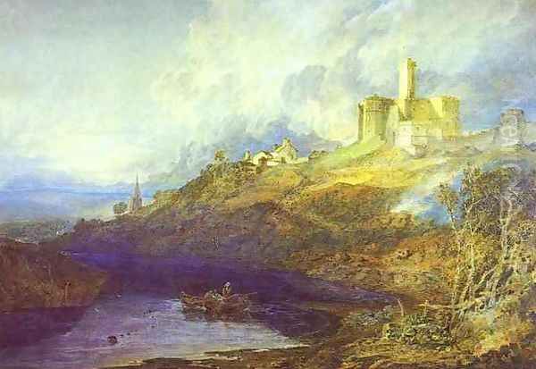 Warkworth Castle, Northumberlan Oil Painting by Joseph Mallord William Turner