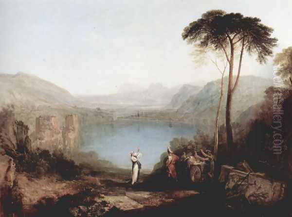 Avernus lake, Aeneas and the Cumaei Sibylle Oil Painting by Joseph Mallord William Turner