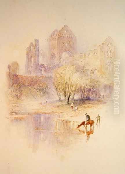 New Abbey, near Dumfries Oil Painting by Joseph Mallord William Turner