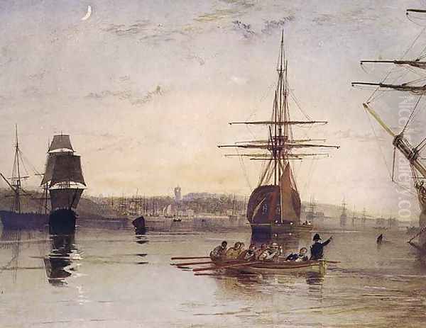 West Cowes Oil Painting by Joseph Mallord William Turner