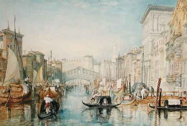 Venice The Rialto, 1820-21 Oil Painting by Joseph Mallord William Turner