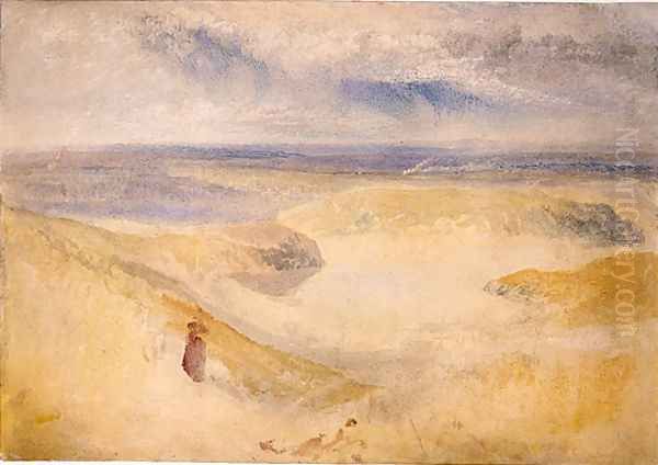 A Yorkshire River Oil Painting by Joseph Mallord William Turner