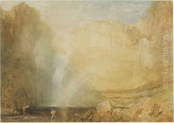 High Force, Fall of the Trees, Yorkshire, 1816 Oil Painting by Joseph Mallord William Turner