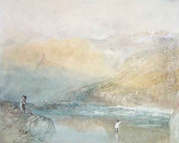 On the Mosell, near Traben Trarabach, c.1841 Oil Painting by Joseph Mallord William Turner