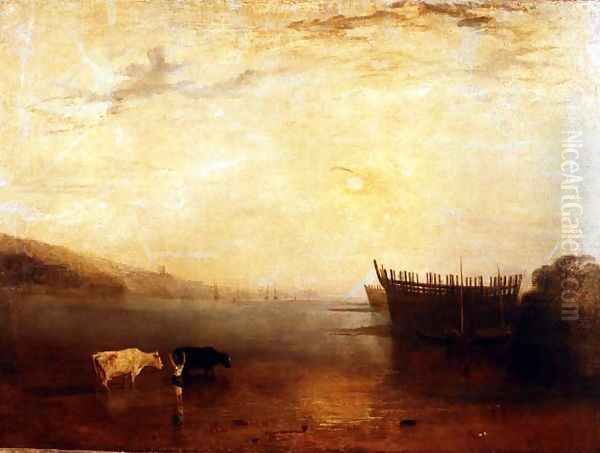 Teignmouth Harbour, c.1812 Oil Painting by Joseph Mallord William Turner